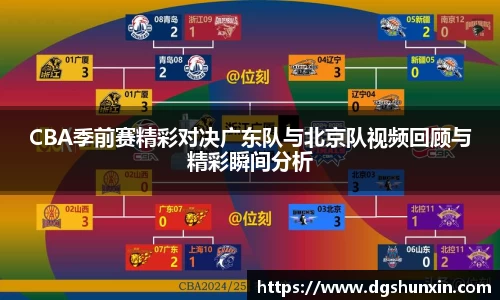 CBA季前赛精彩对决广东队与北京队视频回顾与精彩瞬间分析